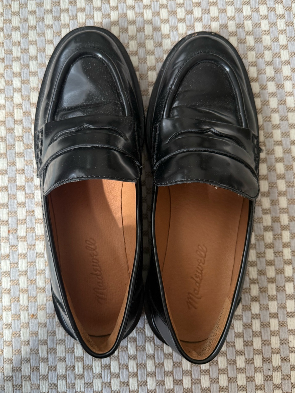 Madewell Black Leather Vernon Loafers